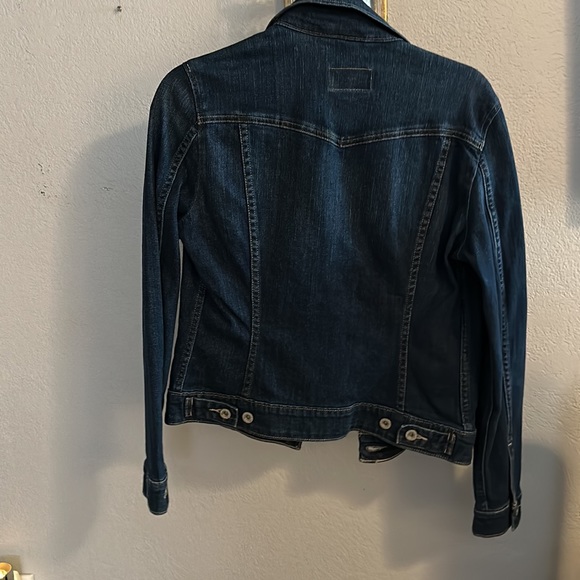 Dark blue, size small jean jacket. Great condition - Picture 2 of 3